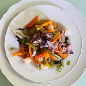 white fish with veggies for DETOX